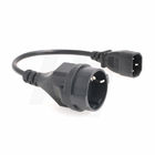 UPS PDU Power Cord Cable Adapter 3 Prong IEC320 C14 to Euro Schuko Socket 16A 250V