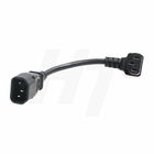 IEC320 Power Cord Cable C14 to Right Angle C13 10A 250V UPS PDU TV Monitor