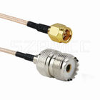 RG316 RF Coaxial Cable , Handheld Radio Antenna SMA Male To Female Power Cord