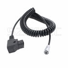 DTap to Weipu 2 Pin Coiled Blackmagic Power Cable for BMPCC4K BMD Pocket Cinema Camera 4K