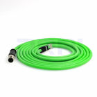M12 4pin D-Code Male to RJ45 Waterproof Ethernet Shielded Cable for Industrial Ethernet Applications