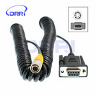 Hirose 6pin to RS232 Total Station Data Collector Coiled Cable for TOPCON / SOKKIA
