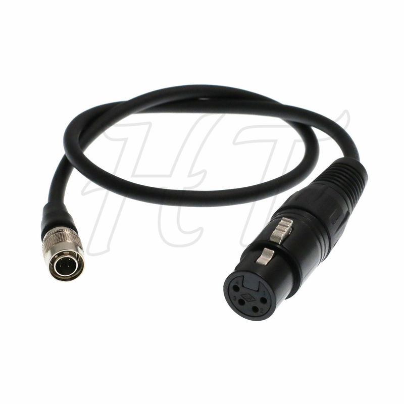 4 Pin to XLR 4 Pin Hirose Power Cable , HangTon DSLR Monitor Power Cable Hirose for SONY F55 F5 Camera
