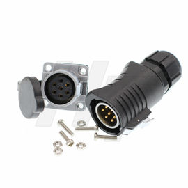 Electrical Industrial Waterproof Plastic Connector Male Plug Panel Mount Socket