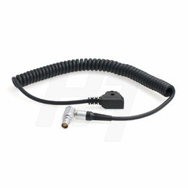 Coiled Power Cable for RED DSMC2 Camera D-Tap to Right Angle Lemo Female 1B 6 Pin