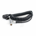 Coiled Power Cable for RED DSMC2 Camera D-Tap to Right Angle Lemo Female 1B 6 Pin