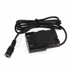 1m Dummy Battery Adapter DC Jack 5.5x2.5mm to LP-E6 for Canon EOS 60D 60Da 6D Cameras