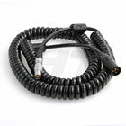 24V Teradek ARRI Camera Cable , 8 Pin Female to XLR 3-pin Male Coiled Power Cable