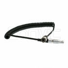 2 Pin Male To Hirose 4 Pin Male Coiled Power Cable For Recorder Zoom F4 F8