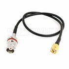 Ultra Thin Pigtail Coax Antenna Cable SMA Male Plug to BNC Female Jack