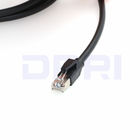 M12 X-Coded 8 Pole to Flexible Ethernet Cable , Cat6 Industrial Flexible Network Cable