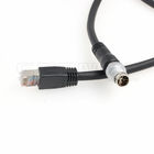 M12 8 Pin Xcode Male to RJ45 TAIYO Flexible Ethernet Cable , Shielded Flexible Cat6 Cable