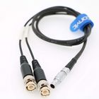 Eonvic 0B 5pin to Double BNC Time Code Input Output Cable for Sound Devices XL-LB2