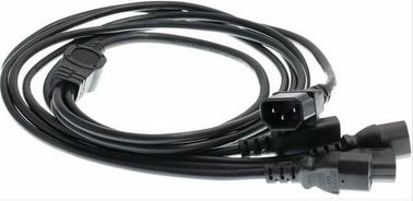 Power Cord Cable IEC 320 C14 Male to 4XC13