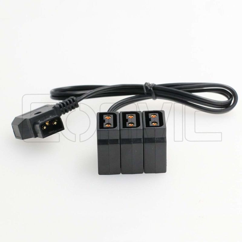 1x3 Camera Power Splitter D Tap Male to 3 D-Tap Female for Anton Bauer Camera Battery
